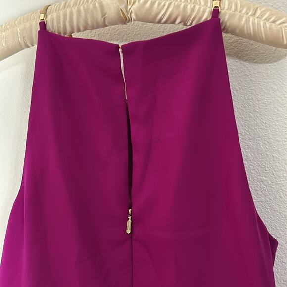 Trina Turk Halter Felisha Dress - Size 12 - Purple/Pink - Picture 10 of 13